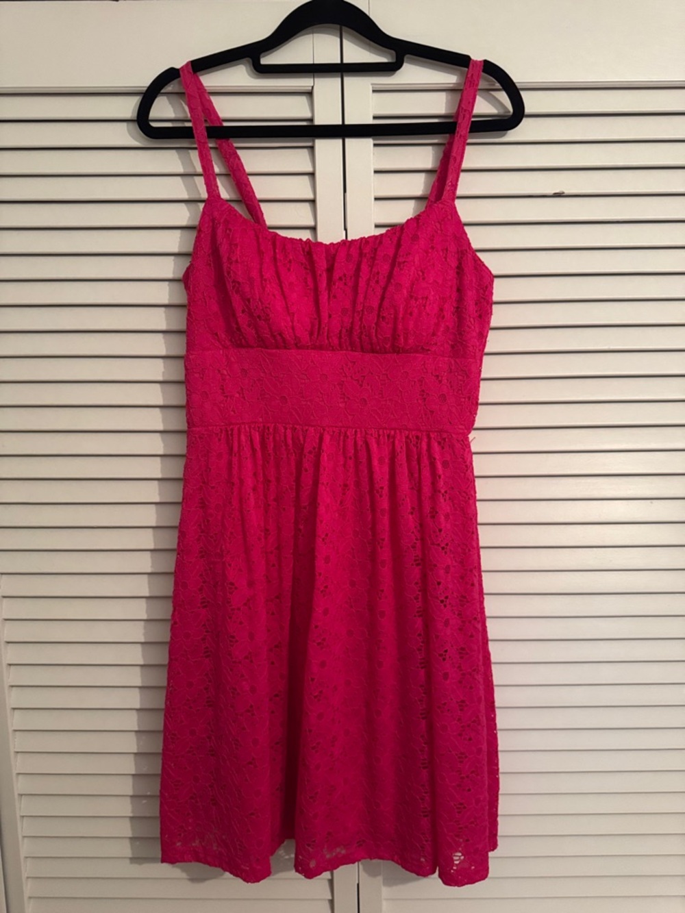 B. Smart Pink Floral Lace Sundress